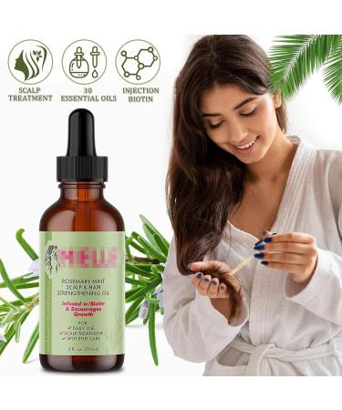 Rosemary Oil for Hair Growth - Organic Essential Oil for Hair Loss Treatment (2 Pieces) - Buy Online on GoSupps.com