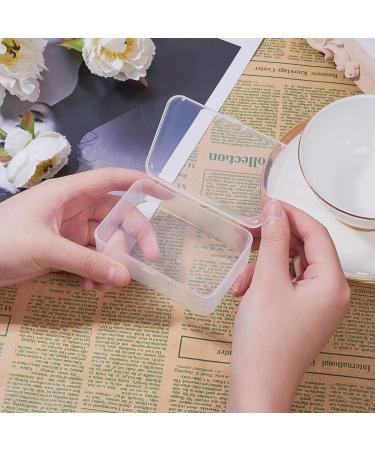 12 Pack BENECREAT Clear Plastic Bead Storage Box for Small Items - 3.5x2.4x1.2 Inches Rectangle with Lid - Buy Online on GoSupps.com