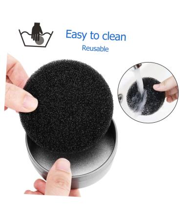 Didiseaon Makeup Sponge Cleaning Tool Set - Heart Shaped Glass Dish & Activated Carbon Sponge for Cosmetics - Buy Online on GoSupps.com