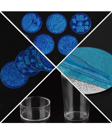 Buy Nail Art Stamping Kit - Clear Jelly Stamp Plates & Tools for Creative Nail Designs - International Shipping Available - Buy Online on GoSupps.com