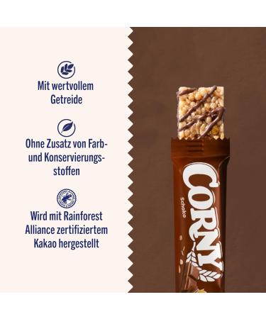 Buy Corny Classic Chocolate Cereal Bars - 60 x 25g - Delicious Chocolate Snack International Shipping Available - Buy Online on GoSupps.com