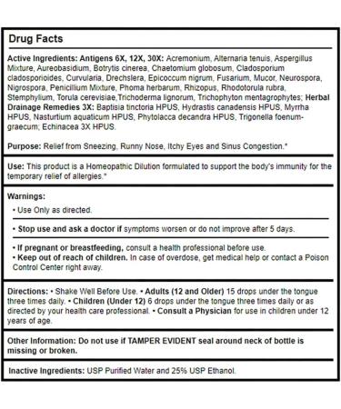 PROGENA Allergena Mold Mix 1oz - Fast Relief from Mold Allergies - Buy Online on GoSupps.com
