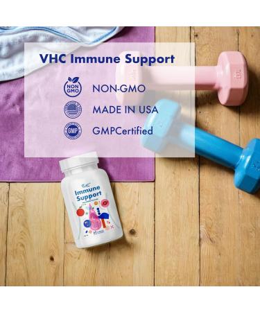 VHC Supplement with Vitamin C Vitamin E Selenium Quercetin Beta-Glucans Graviola Leaf Raspberry Fruit Green Tea Leaf Turmeric Rhizome Grape Seed 60 Capsules - Buy Online on GoSupps.com