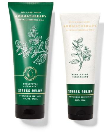 Bath and Body Works Aromatherapy Eucalyptus Spearmint Gift Set - Body Cream & Moisturizing Wash - Buy Online on GoSupps.com