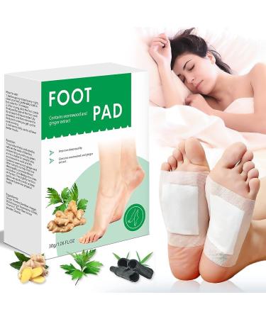 20 Pcs Detox Foot Patches Ginger Foot Pads Natural Organic Bamboo Vinegar Foot Detox Pads to Remove Toxins Relieve Stress Improves Sleep Quality Help Remove Toxins & Cleanse Body Fresh ginger