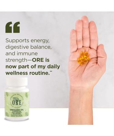 ORE Oregano Oil Softgels 80% Carvacrol | Wild Mexican Oregano | Herbal Immune & Respiratory Support | Natural Supplement | Non-GMO Gluten-Free | 65 Easy-to-Swallow Capsules - Buy Online on GoSupps.com