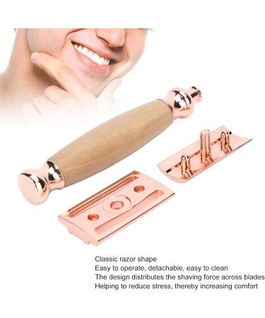 Uxsiya Eco-Friendly Manual Shaver for Men - Rose Gold | Perfect for Salon Use - Buy Online on GoSupps.com