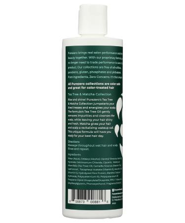 Purezero Tea Tree & Matcha Conditioner - Nourishing Minty Scalp Treatment Sulfate-Free Paraben-Free Vegan & Cruelty-Free - 12 oz International Shipping - Buy Online on GoSupps.com
