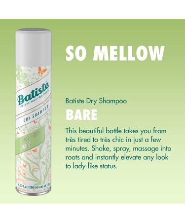 Batiste Bare Fragrance Dry Shampoo 6.73 fl. oz. (Pack of 3) - Refresh and Revitalize Your Hair - Buy Online on GoSupps.com