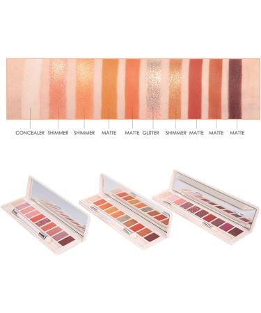 3Pcs Eye Shadow Glazed Eyeshadow Plate 10 Colors Eye Shadow Plate Makeup PalettesMakeup - Buy Online on GoSupps.com