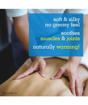 Skinsations Sore Muscle Massage Oil | Organic Arnica Montana Blend with Chamomile Ginger & Peppermint - Naturally Warming Relief - Buy Online on GoSupps.com