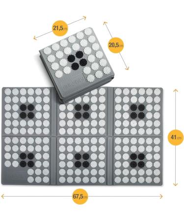 High Pulse Foldable Acupressure Mat with Bag & Poster | Boost Blood Circulation & Relieve Pain - International Shipping Available - Buy Online on GoSupps.com