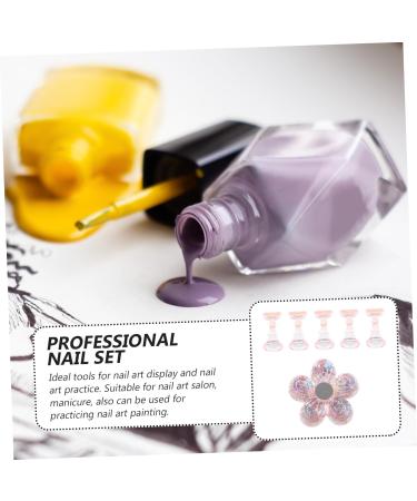 Beavorty 1 Set Chess Practice Seat Nail Art Holder Base Nail Art Practice Holder Pedicure Tip Stand Fake Nail Holders Flower Nail Art Stand Magnetic Mount Acrylic Symphony Pink Bracket 2x1cm Pink - Buy Online on GoSupps.com