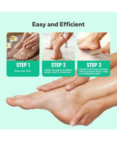 Extra Strength Callus Remover Gel for Feet - 8.45 fl.oz Powerful Foot Care Solution Home Use Calloused Feet Remover - Buy Online on GoSupps.com