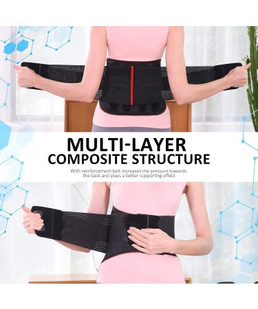 Hameisen Back Brace for Lower Back Pain Relief - Adjustable Support for Herniated Disc, Sciatica, Scoliosis - Lightweight & Breathable Mesh with Lumbar Pad - Men & Women (Size: M S/M) - Buy Online on GoSupps.com
