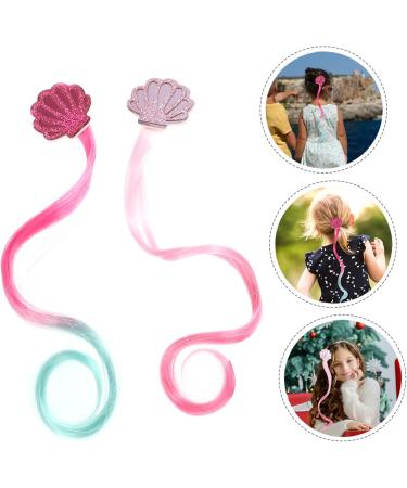 minkissy 5 Pairs Children's Hair Clip Kids Hair Extensions Hair Clip Wig Kids Curly Hair Extensions Hair Extensions Wig Shell Hair Clip Ponytail Claw High Temperature Wire Princess Clothing - Buy Online on GoSupps.com