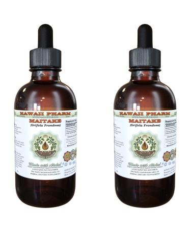 Maitake Alcohol-Free Liquid Extract Organic Maitake (Grifola Frondosa) Dried Mushroom Glycerite Natural Herbal Supplement Hawaii Pharm USA 2x2 oz 4 Fl Oz (Pack of 1)