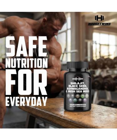 DAMN GOOD The Hodge Twins Maximum Vitality Organic Shilajit Capsules Men s Daily Energy & Stamina Booster Sharper Focus & Strength w/Ashwagandha for Men Performance Supplement 90Count - Buy Online on GoSupps.com