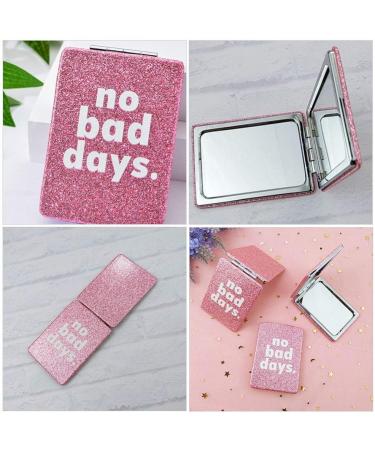 1pc Pu Folding Double-sided Mirror Pocket Mirror for Girl Small Make up Mirror Daily Vanity Mirror Double Side Mirror Girls Purses Makeup Mirror Travel Folding Mirror Simple Metal - Buy Online on GoSupps.com