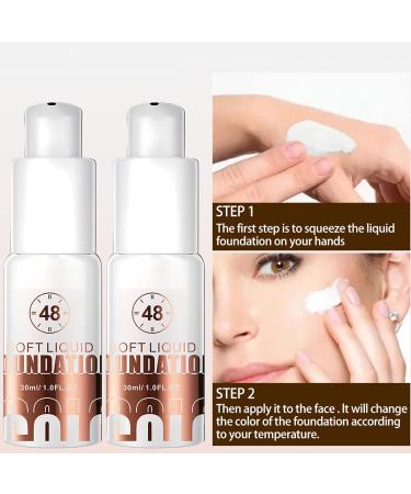Color Changing Foundation - Waterproof Concealer Cream 30ml of hard makeup base imperfections and enhances brightness while preserving the authentic appearance of your pe - Buy Online on GoSupps.com