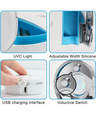 TAISHAN UV Sanitizer Toothbrush Case - Rechargeable & Portable Mini Holder | Kills 99.9% Germs, Fits All Toothbrushes | for Home & Travel - Buy Online on GoSupps.com