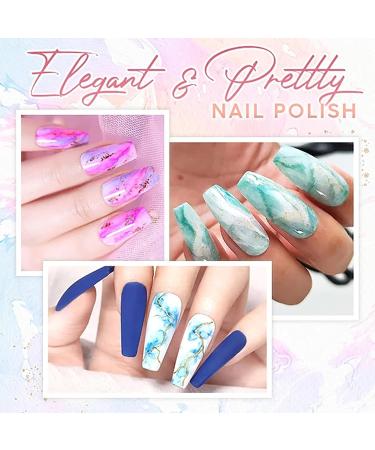 JOYISURE Blooming Gel Nail Polish DIY Ink Stain Watercolor Nail Paint Polish Gel Nail Polishes Ink Smoke Color Nail Blending Lotion Nail Art Design (05# 10ml) - Buy Online on GoSupps.com