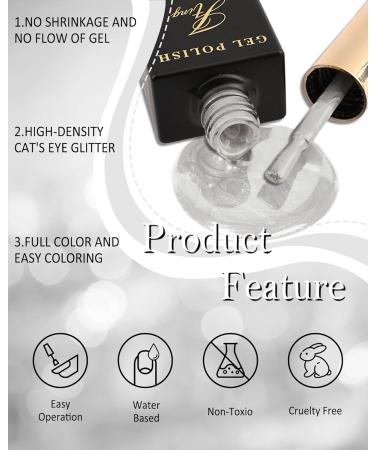 Sliver Base Gel Nail Polish for Crackle Nail Gel Glue Polish Dazzling Cool Crackle Pattern Effect Increase Nail Shine Long Lasting & Quick Drying Protect Nail UV LED Lamp Needed Gel Glue Polish-014 Silver Base Color 014 - Buy Online on GoSupps.com