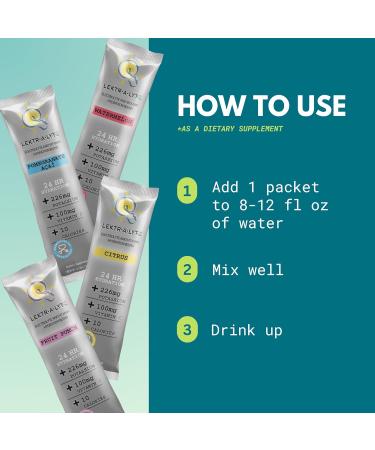Dr. Formulated Daily Electrolyte Hydration Pack - Sugar-Free Natural Formula with Essential Vitamins & Minerals - Caffeine Free Variety (24 Pack) - International Shipping Available - Buy Online on GoSupps.com