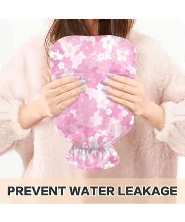 Heat Bottle with Cover - 2L Cherry Blossom Pattern - Relief for Shoulder Neck Pain & Cramps - Ideal for Heat Therapy | International Shipping - Buy Online on GoSupps.com