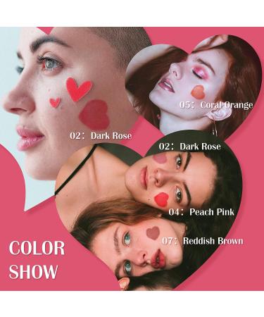 PASNOWFU Liquid Blush: Heart-Shaped Stamp Korean Blush for Natural & Long-Lasting Cheeks - Peach Pink - Buy Online on GoSupps.com