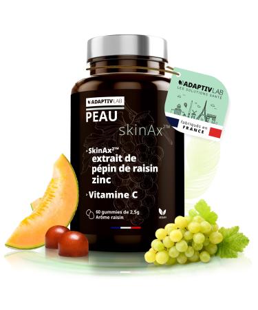 AdaptivLAB SkinAx SKIN - Food supplements based on Vitamin C Grape Seed and Zinc extracts - help fight the impacts of Stress and skin aging