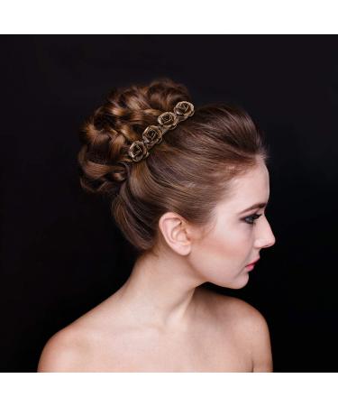 14PCS Retro Vintage Metal French Barrettes | Kalolary Bronze Hair Clips | Women's Girls' Hair Accessory for Halloween Christmas Thanksgiving | Vintage Gold Jewelry Gift - Buy Online on GoSupps.com