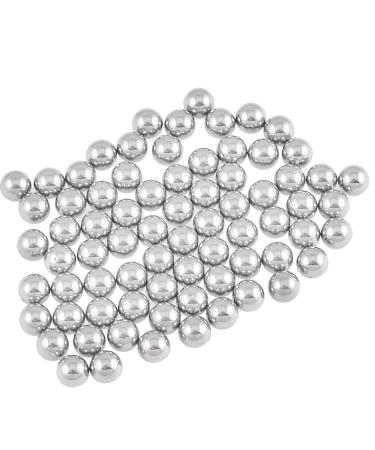 sourcing map 100pcs Steel Balls Steel Ball Bearing for Bicycle Ball Bearing Silver 4mm