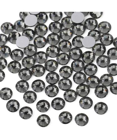 Beadsland 1440 pieces flat back rhinestones nail crystals rhinestones for nails anthracite SS3 (1.3-1.4mm) anthrazite SS3/1440PCs