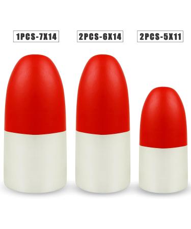 SILANON Crab Trap Floats Buoy 6x14 Inch Red/White - Pack of 2 | Fishing Marker Buoys for Crab Pot, Shrimp Trap, Kayak Stabilizer - Buy Online on GoSupps.com