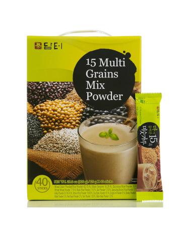 Damtuh Korean 15 Multi Mixed Grain Powder Meal Replacement Shake - 40 Sticks, 20g Each - Buy Online on GoSupps.com