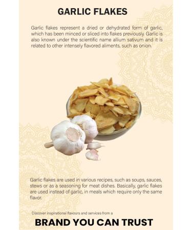 Garlic Flakes (200g/7.05oz) - Premium Quality, 100% Natural, Authentic, No Additives - Buy Online on GoSupps.com