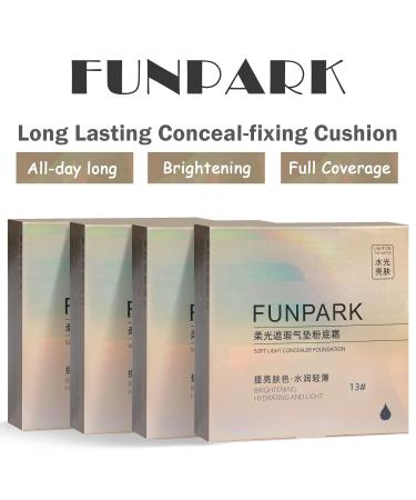 LALASTYLE Air Cushion Foundation SPF50+ PA+++ - Long Lasting Matte Nude BB Cream for Hydrating High Coverage, Waterproof Formula - Natural Shade - Buy Online on GoSupps.com
