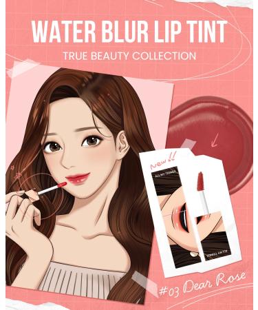 AMTS Webtoon True Beauty - 03 Dear Rose | High Pigment Non-Sticky Lip Color | Long-Wearing Korean Makeup - Buy Online on GoSupps.com