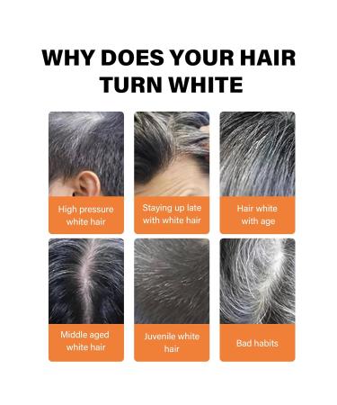 Herbal Gray Hair Reverse Spray | Smoothing Darkening & Growth Serum for Thinning Hair | Polygonum Multiflorum Conditioner for Men & Women - Buy Online on GoSupps.com