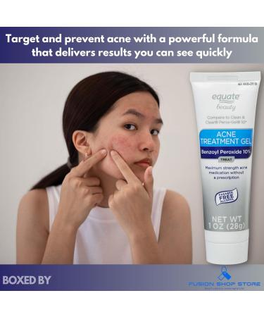 10% benzoyl peroxide- Acne Treatment 1 oz (Pack of 1) Boxed By Fusion Shop Store - Buy Online on GoSupps.com