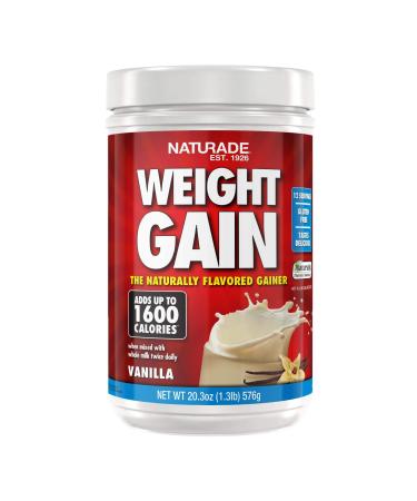 Naturade Weight Gain Instant Nutrition Drink Mix, Vanilla ,20.3 Ounce Vanilla 1.26 Pound (Pack of 1)
