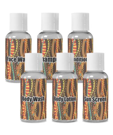 YouCustomizeIt Personalized Tribal Ribbons Travel Bottles