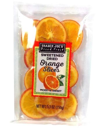 Trader Joe's Sweetened Dried Orange Slices 5.3 Oz - Pack of 3 - 15.9 Ounce Total - Buy Online on GoSupps.com