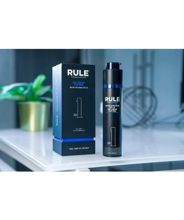 RULE 10-in-1 Men's Face Moisturizer SPF 20 - Anti-Aging Cream with Collagen, Licorice Extract & Vitamins B, C, E - 1.7oz Day Lotion for Normal/Dry Skin - Buy Online on GoSupps.com