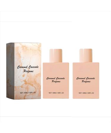 Caramel Cascade Perfume Unisex Fragrance Women Indulge in The Rich Elegance of A Gourmet Fragrance Experience Enhance Your Charm 50ML (2 Pcs)