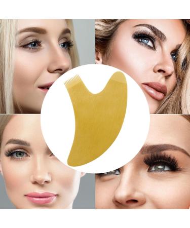 Wpsagek Y Comb Lash Lift Brush | Stainless Steel Lash Perming Brush Tool | Reusable Grafting Eyelash Lift Portable Makeup Beauty Tool Supplies for Girls Women Gold V - Buy Online on GoSupps.com