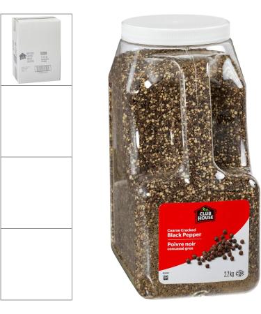 Club House Quality Natural Herbs & Spices PEPPER BLACK COARSE CRACKED 2.2kg (pack of 1) - Buy Online on GoSupps.com