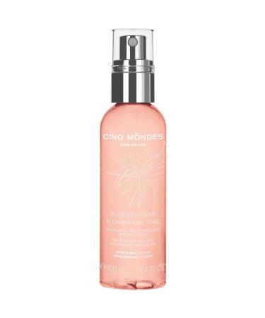 Cinq Mondes Flowers Rain Tonic Anti-Pollution Toner - 3.4 Fl.Oz.- Daily Post-Cleansing Toner for All Skin - Radiance-Boosting Facial Mist - Refreshes and Hydrates