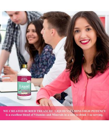 Buried Treasure High Potency Liquid Vitamins - Full Spectrum Daily Nutrients 16 oz - Buy Online on GoSupps.com
